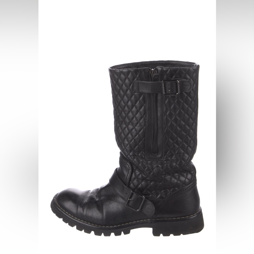 Authentic Chanel Biker Boots